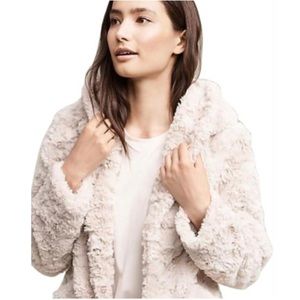 Anthropologie Glacie Faux-Fur Hooded Jacket